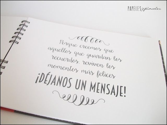 Ideas: libro de firmas / scrapbooking - 3