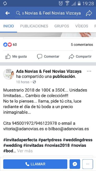 Descuento vestidos de novia Ada novias Bilbao - 1