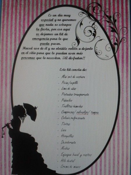 cartel baño chicas