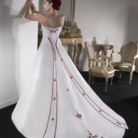 Mi vestido de novia por atrás