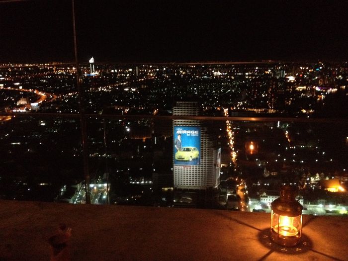 Skyline de Bangkok desde el Sirocco