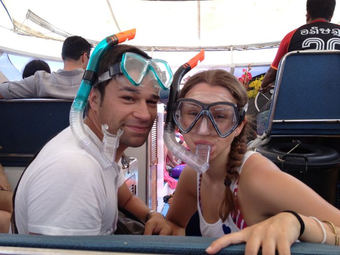 En el ferry rumbo a las islas Phi Phi