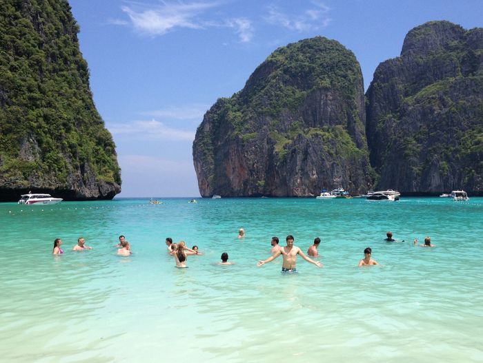 En Maya Bay en la isla Phi Phi Lee