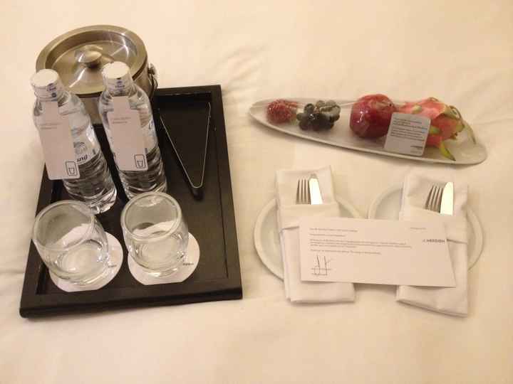Frutas de regalo en el hotel Le Meridien Chiang Rai