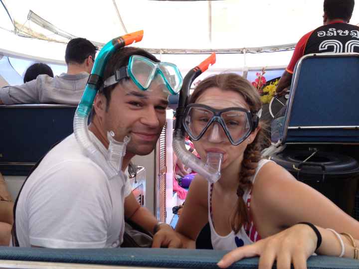 En el ferry rumbo a las islas Phi Phi
