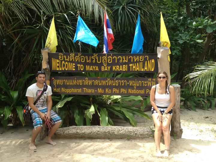 En Maya Bay en la isla Phi Phi Lee