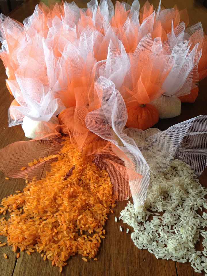 Saquitas de arroz