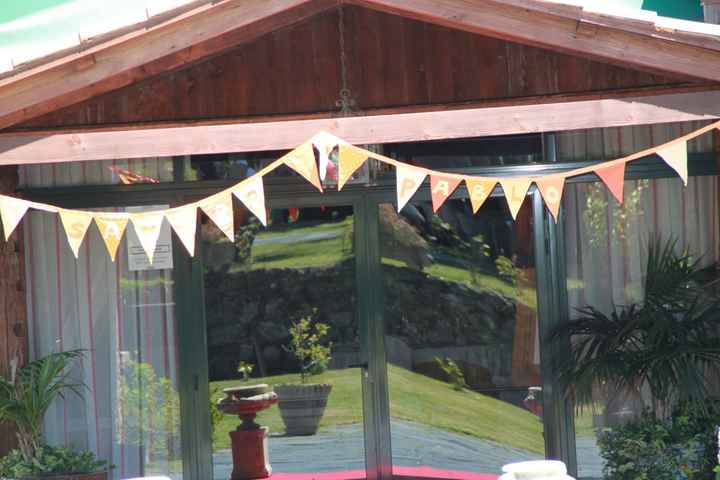 Entrada al salón en el restaurante
