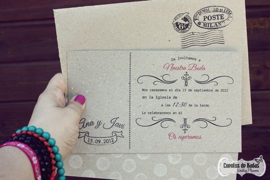 Invitación de boda