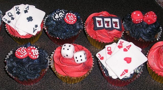 Cupcakes Temática Las Vegas