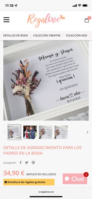 Regalo para la madrina y madre de la novia 1