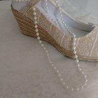 zapato de esparto novia