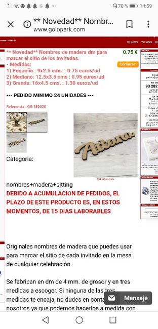 Marcasitios de madera, otra forma de sentar a tus invitados - 1