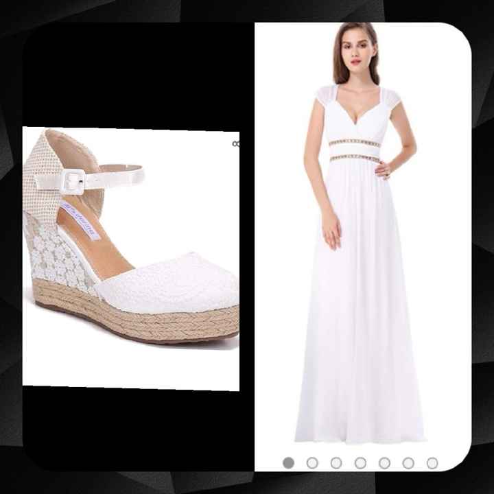 Vestido blanco para ceremonia civil - 1