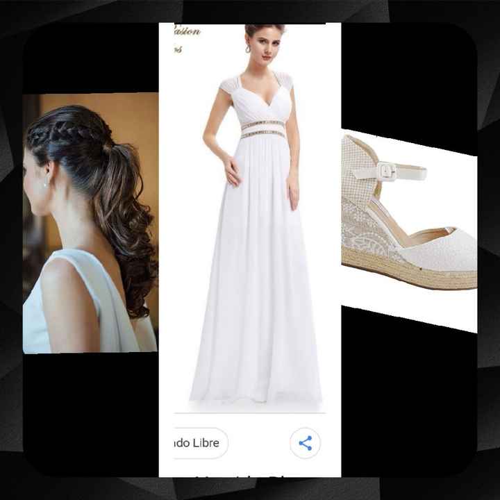 Vestido blanco para ceremonia civil - 1