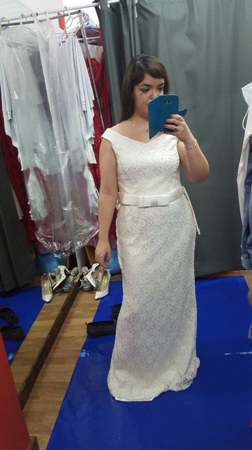 Vestido sencillo boda intima - 1