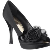zapatos negro para novia
