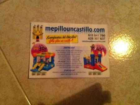 Alquiler castillo hinchable