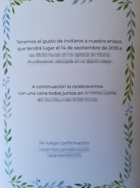 Entrega de invitaciones - 1