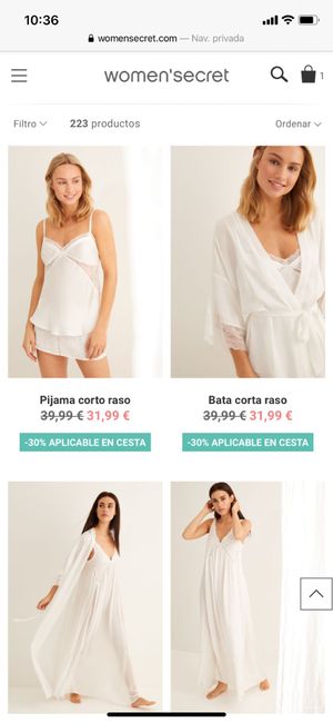 Batas y camisones Women' secret rebajados 1