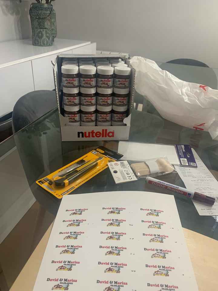 Medidas etiquetas mini tarros de Nutella - 3