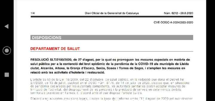 Nuevas restricciones en Cataluña - 2