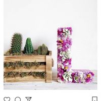 Letras cartón para rellenar de flores - 1