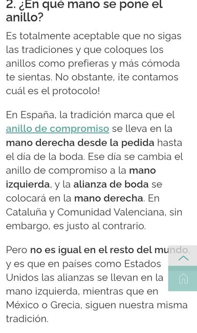 ¿En qué dedo va la alianza? 2