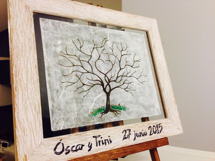 Mi árbol de huellas terminado! - 2