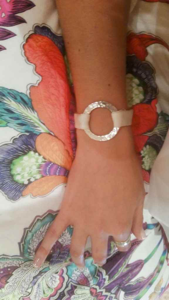 Pulseras de tela de vestido - 1