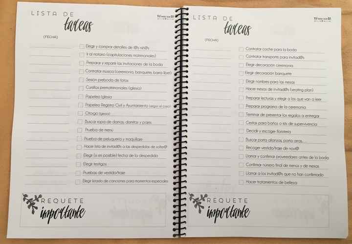 Agenda de mi boda - low cost - 2