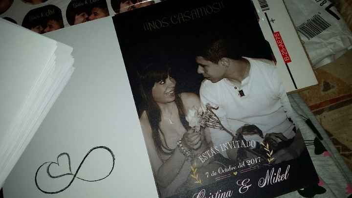¡¡ ya tengo mis invitaciones  y pegatinas de los regalos!! - 2
