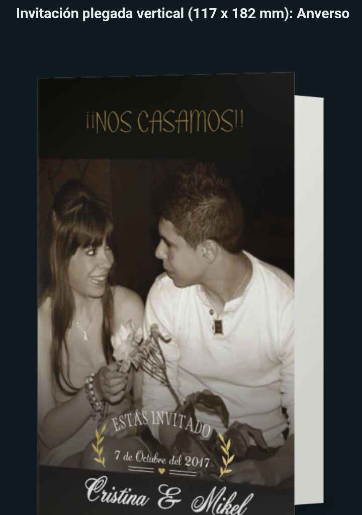 Precio invitaciones - 1