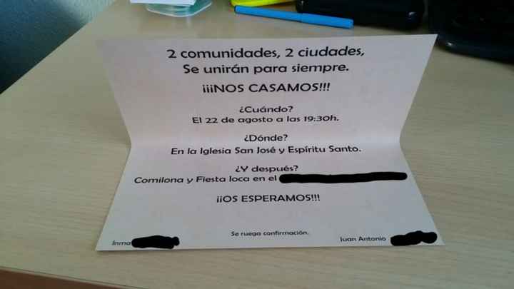Invitaciones: ¿como son las vuestras? - 2