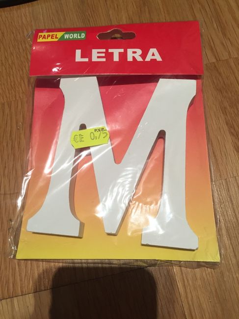 Letritas de madera - 1