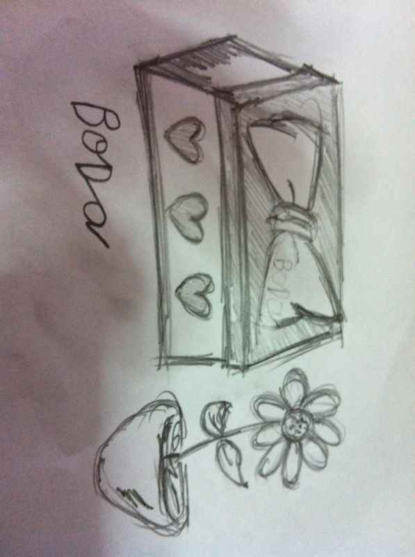 dibujo de mi cuñado y de mi sobrino