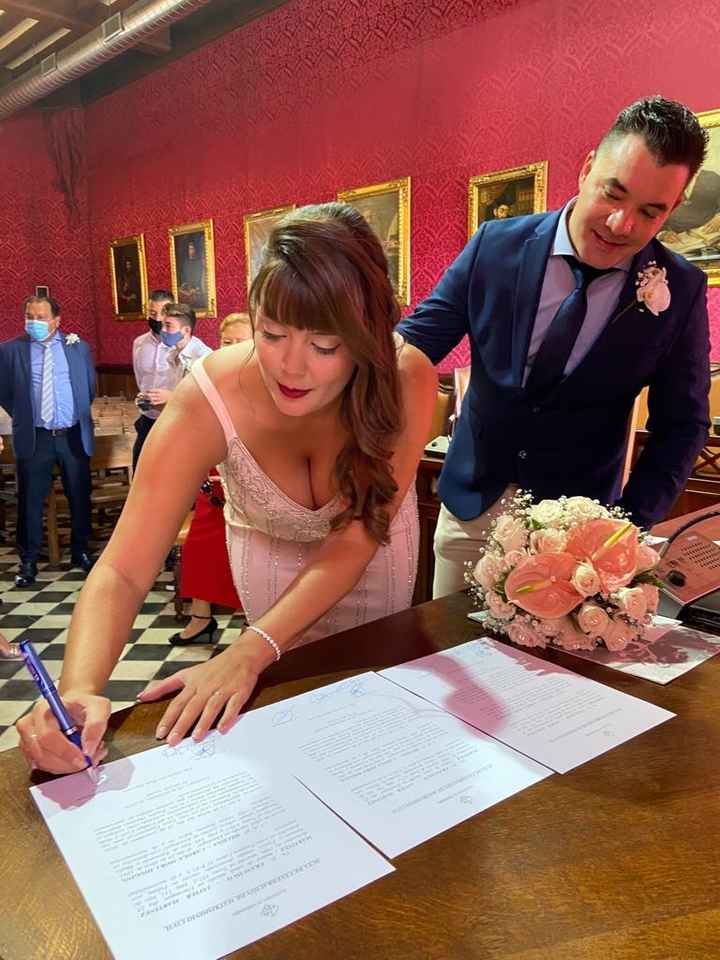 Boda por lo civil 🤗🥰 - 1