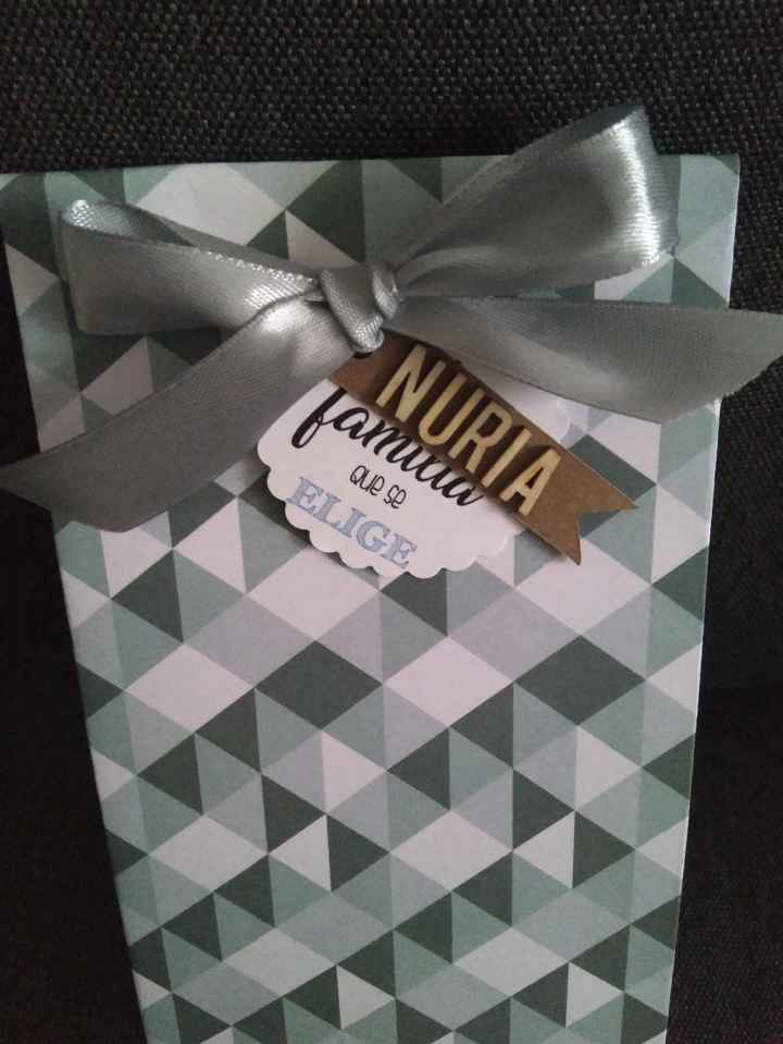 Detalle etiquetas regalo 