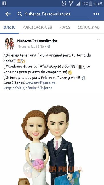 Muñequitos tarta nupcial - 1