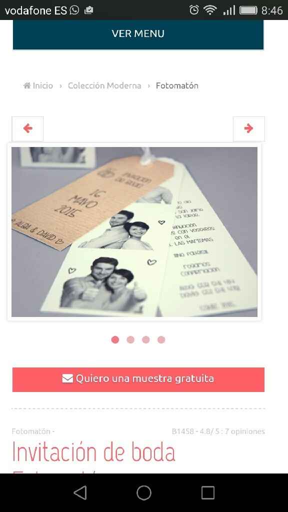 Invitaciones se boda tipo fotomaton ayudaa !!! - 1