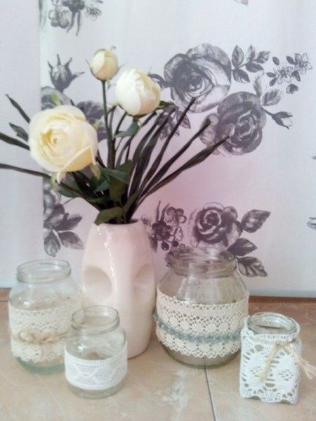 Decoración con tarros de cristal - 3