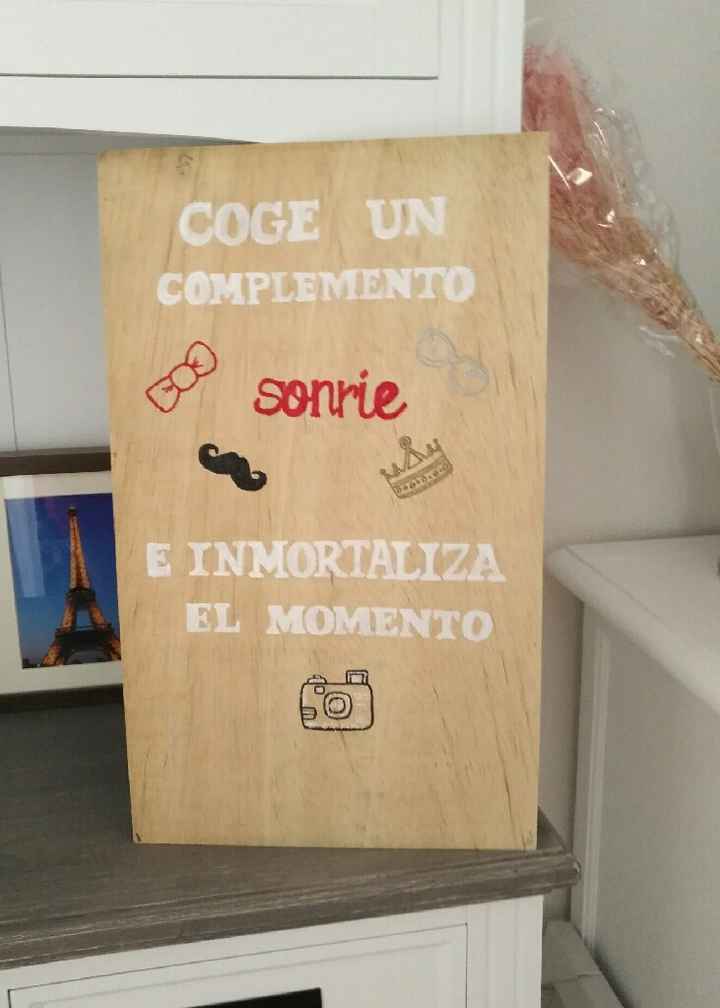 Cartel de madera photocall!! - 1