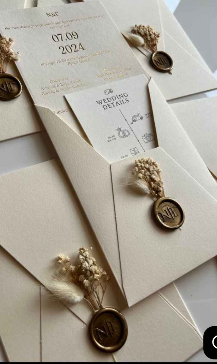 Sobres para las invitaciones de boda - 2