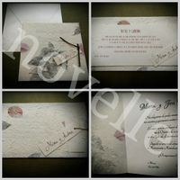  Papel natural con flores - 1