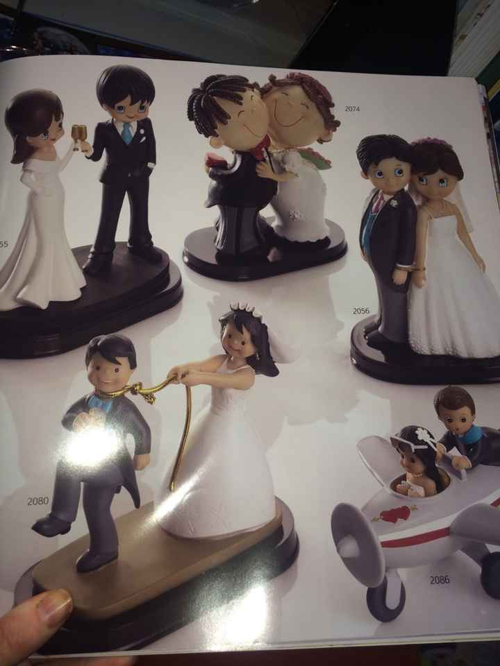 Figuras de tarta: novia morena y con flequillo ¿no hay? - 1