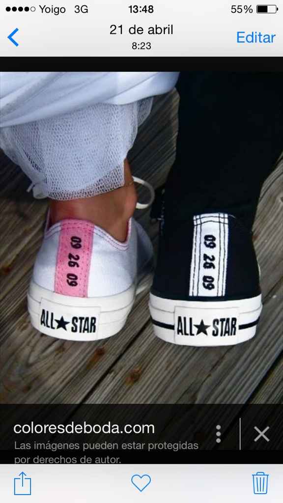 Zapatillas personalizadas converse - 1