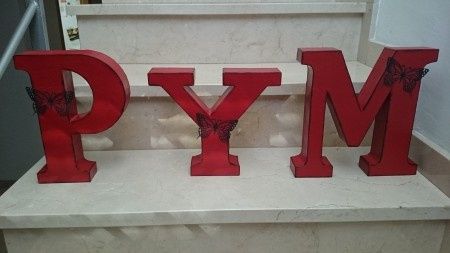 Mis letras para el candy bar