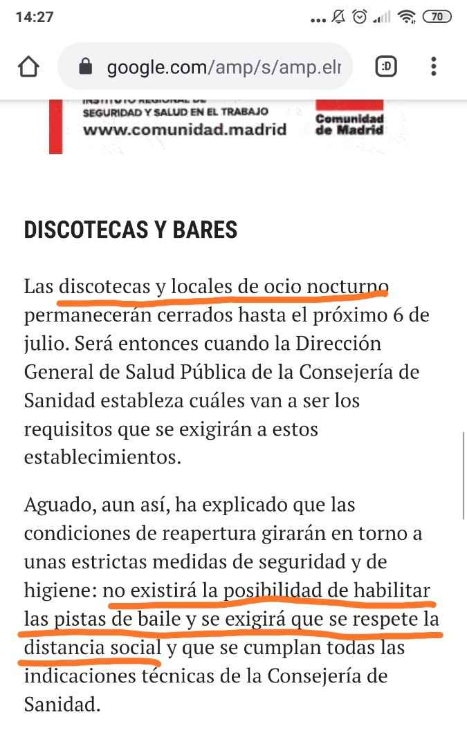 Medidas nueva normalidad Madrid 2