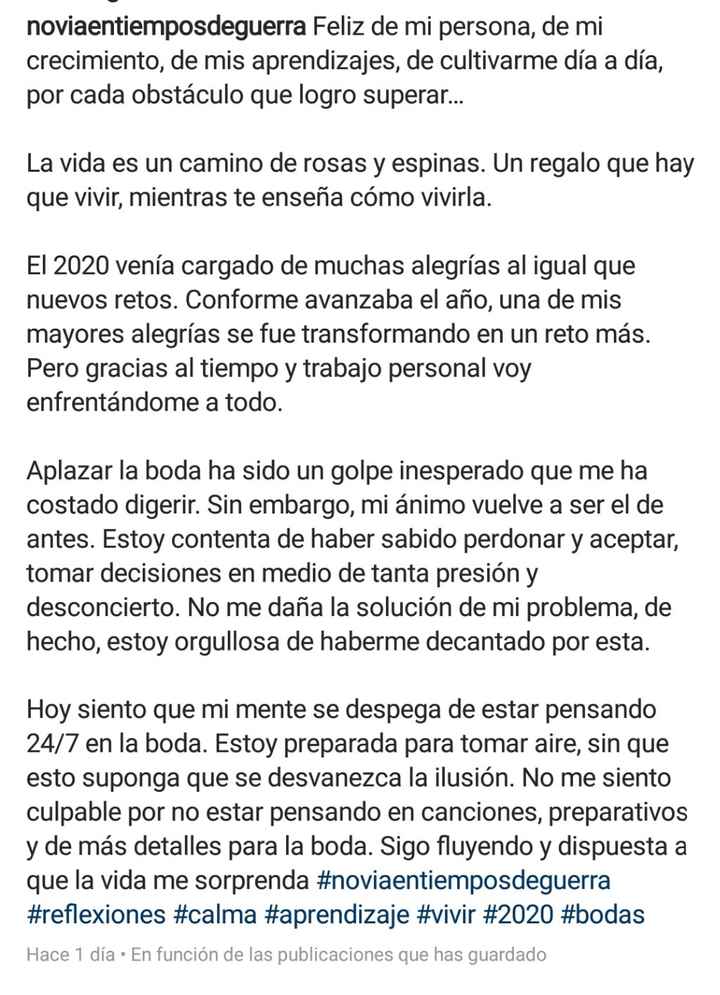 Para las bodas aplazadas a 2021 💖 1