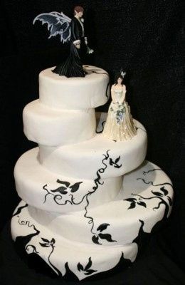 Tarta boda novios hadas
